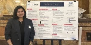 One of our LEAD UP guides, Arianna Siddique, has been selected to represent the University of Kansas at the Kansas Board of Regents (KBOR) Undergraduate Research Virtual Poster Showcase. Arianna developed and presented her research project highlighting our new MyLEADUP app, which connects students with volunteer KU student guides to create personalized plans for college preparation, academic success, and long-term goals. She is one of five KU students chosen to present alongside peers from public universities across Kansas. Participants will share their work with state legislators and other government leaders, demonstrating the impact of undergraduate research and student innovation across the state.