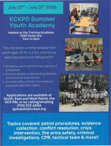 KCKPD Summer Youth Academy 2026